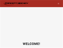 Tablet Screenshot of concepthockey.ca